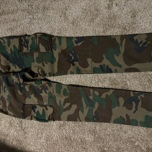 Camo Green and Brown Cargo Pants